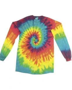 Colortone T934R - Youth Reactive Rainbow Long Sleeve Tee
