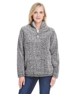 J. America JA8451 - Ladies' Epic Sherpa 1/4 Zip -Wordans Shop 938157 big