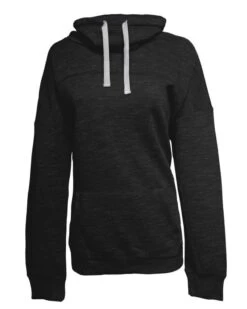 J. America JA8673 - Ladies' Melange Fleece Cowl Neck