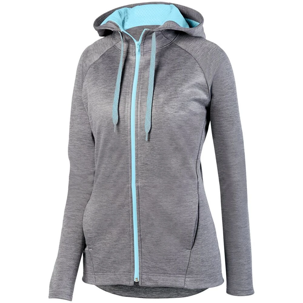 Augusta Sportswear 5558 - Ladies Zoe Tonal Heather Full Zip Hoodie 7 Augusta Sportswear 5558 - Ladies Zoe Tonal Heather Full Zip Hoodie - Image 7