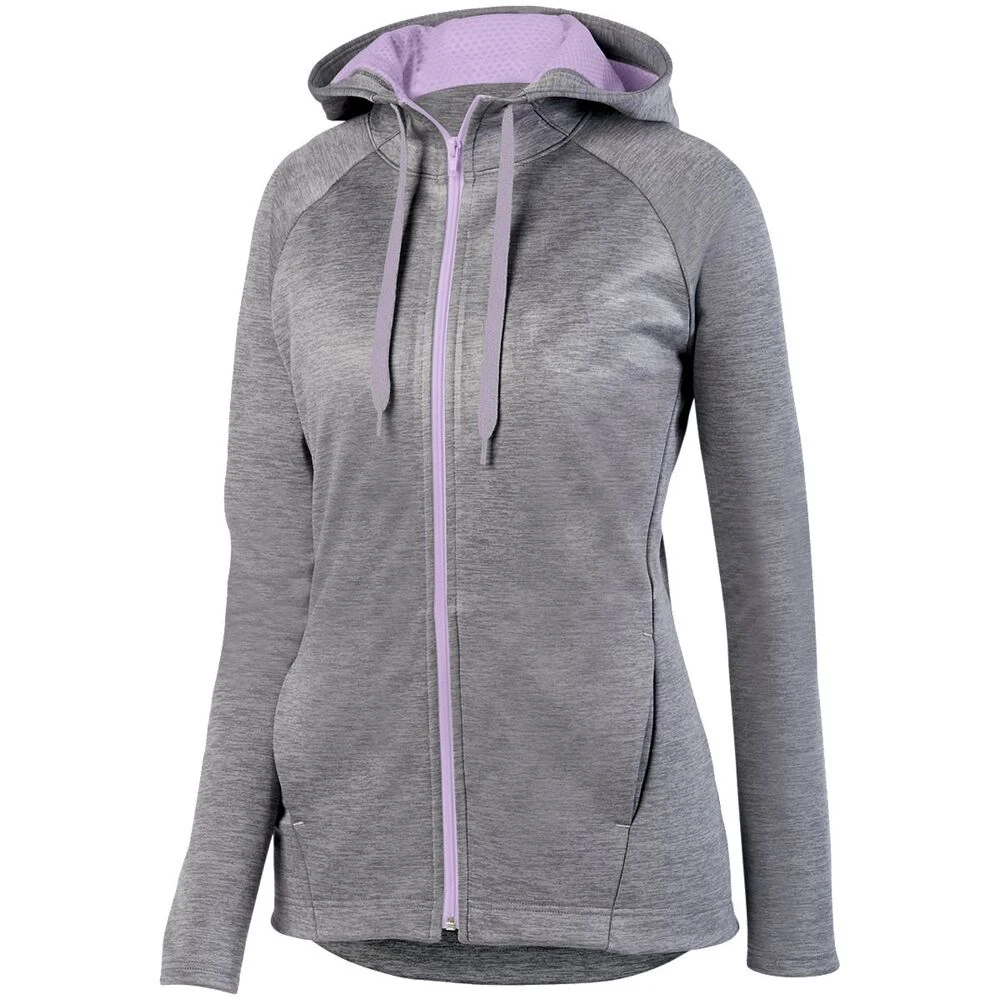 Augusta Sportswear 5558 - Ladies Zoe Tonal Heather Full Zip Hoodie 9 Augusta Sportswear 5558 - Ladies Zoe Tonal Heather Full Zip Hoodie - Image 9