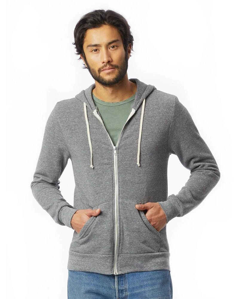 Alternative 9590 - Rocky Eco-Fleece Hooded Full-Zip Sweatshirt 4 Alternative 9590 - Rocky Eco-Fleece Hooded Full-Zip Sweatshirt - Image 4